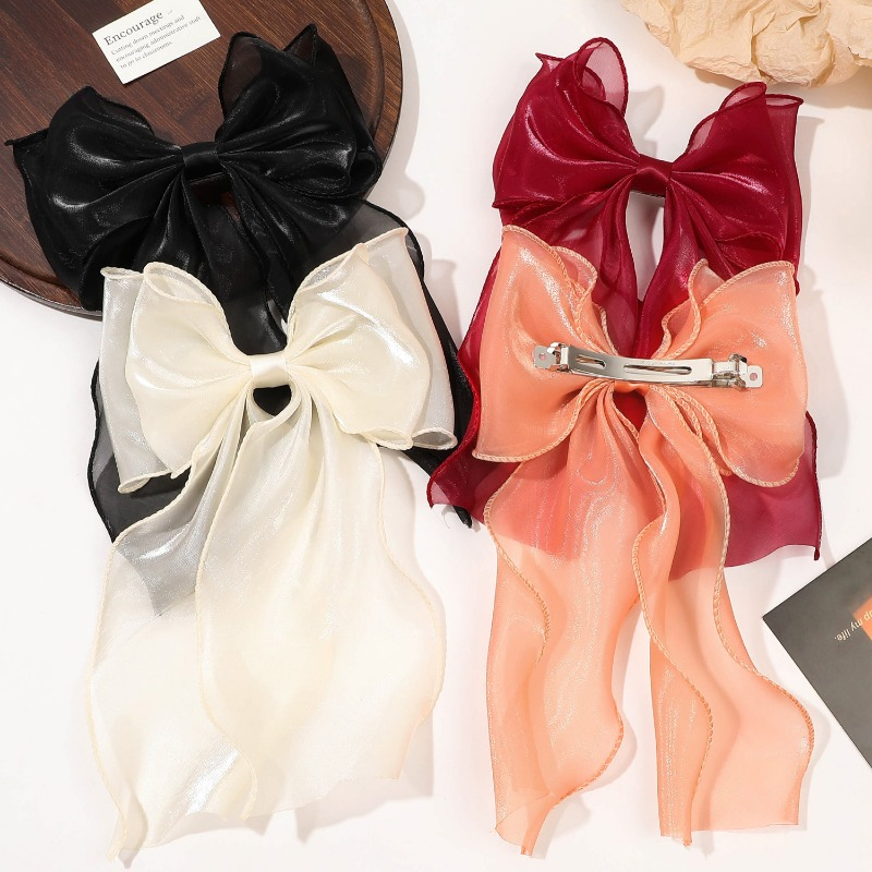 Ribbon Bow Gift - 1pc gebroken - witte mesh strik