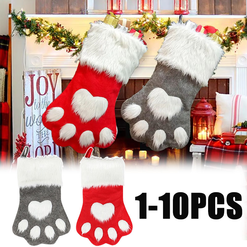 Christmas Stocking Hanging - 1/3/5/10 STUKS Schattige Grote Capaciteit Hangende