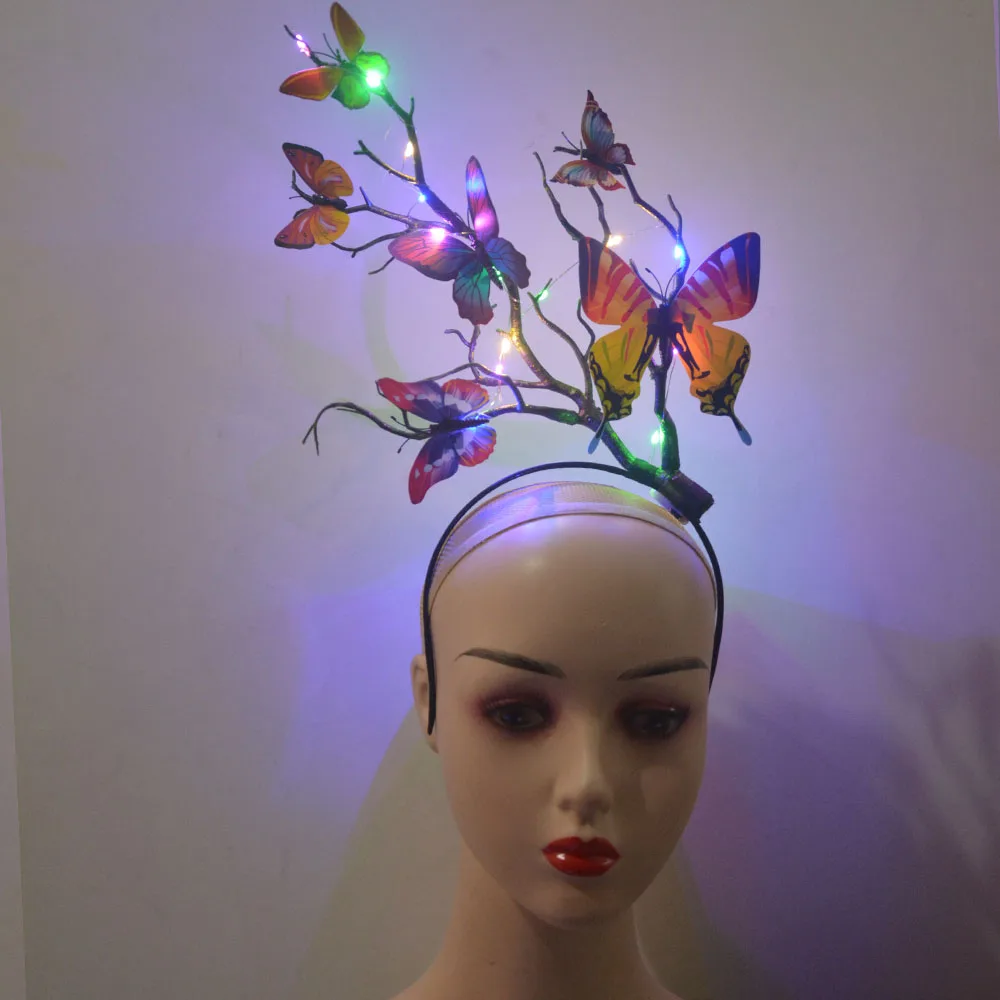 Reindeer Antlers Headband - Bloem Rendiergewei Hoofdband Lichtgevende Dieren Herten