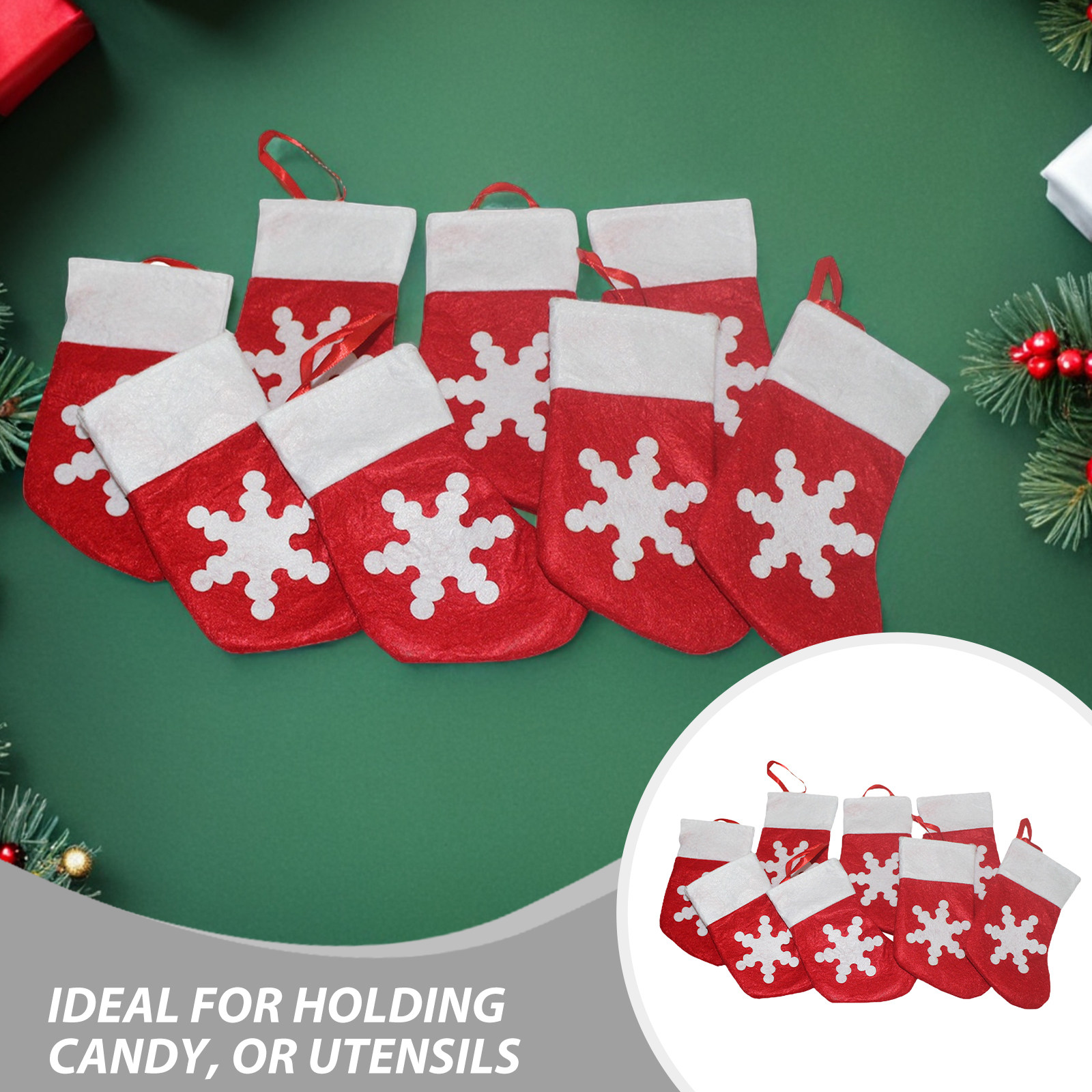 24 stuks kleine kerstsokken, m - Christmas Stocking Hanging recensie en prijs