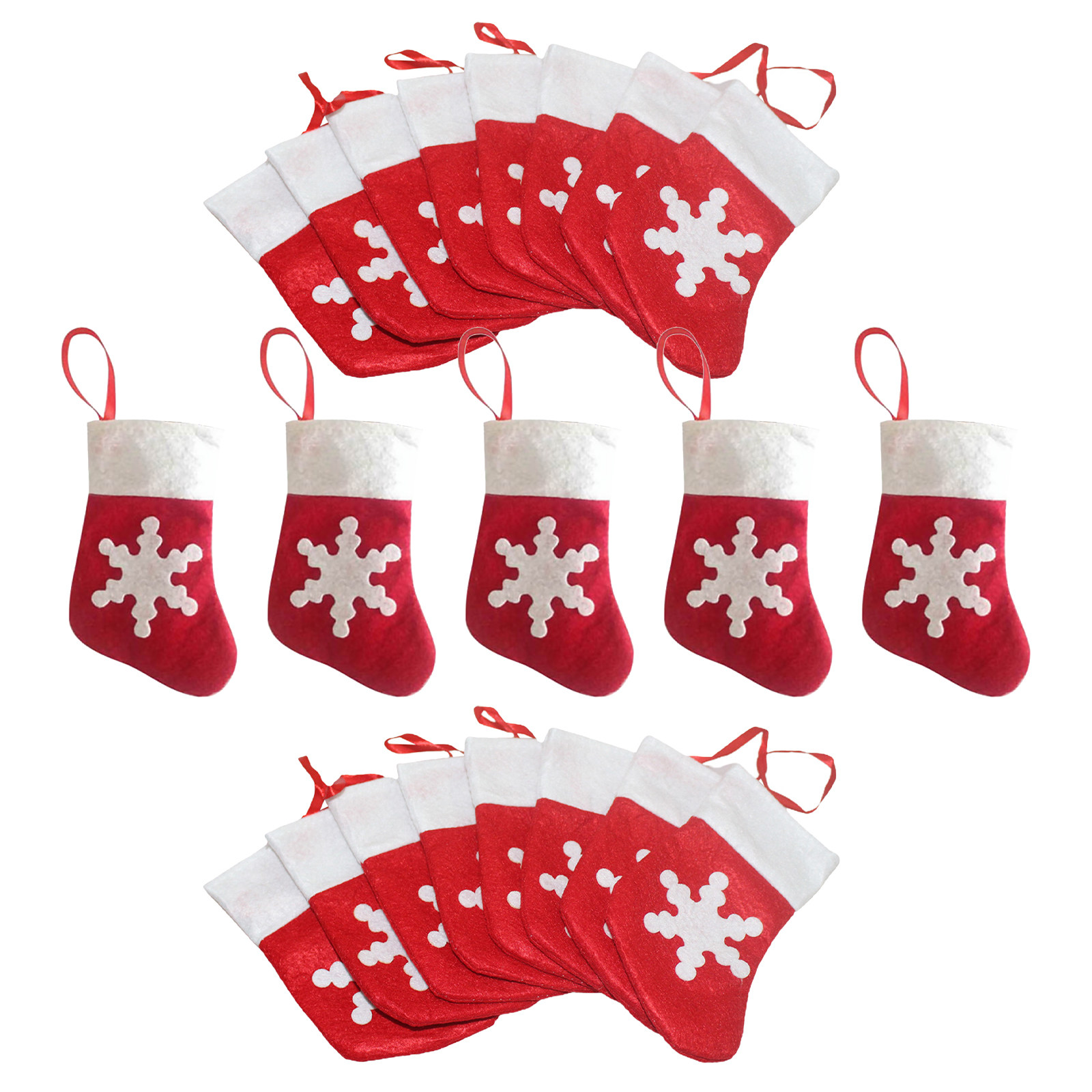 24 stuks kleine kerstsokken, m - Christmas Stocking Hanging recensie en prijs