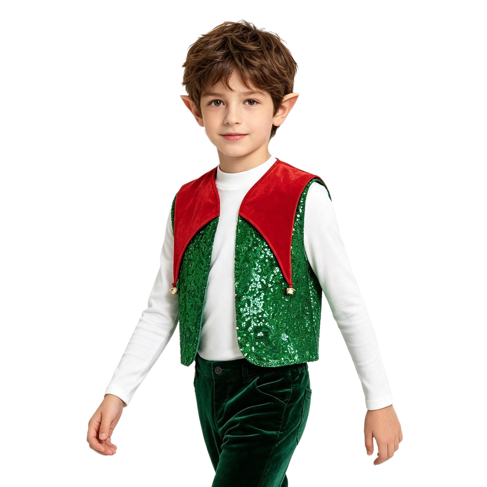 Unisex kinder kerstelf vest me - Elf Costume Christmas recensie en prijs