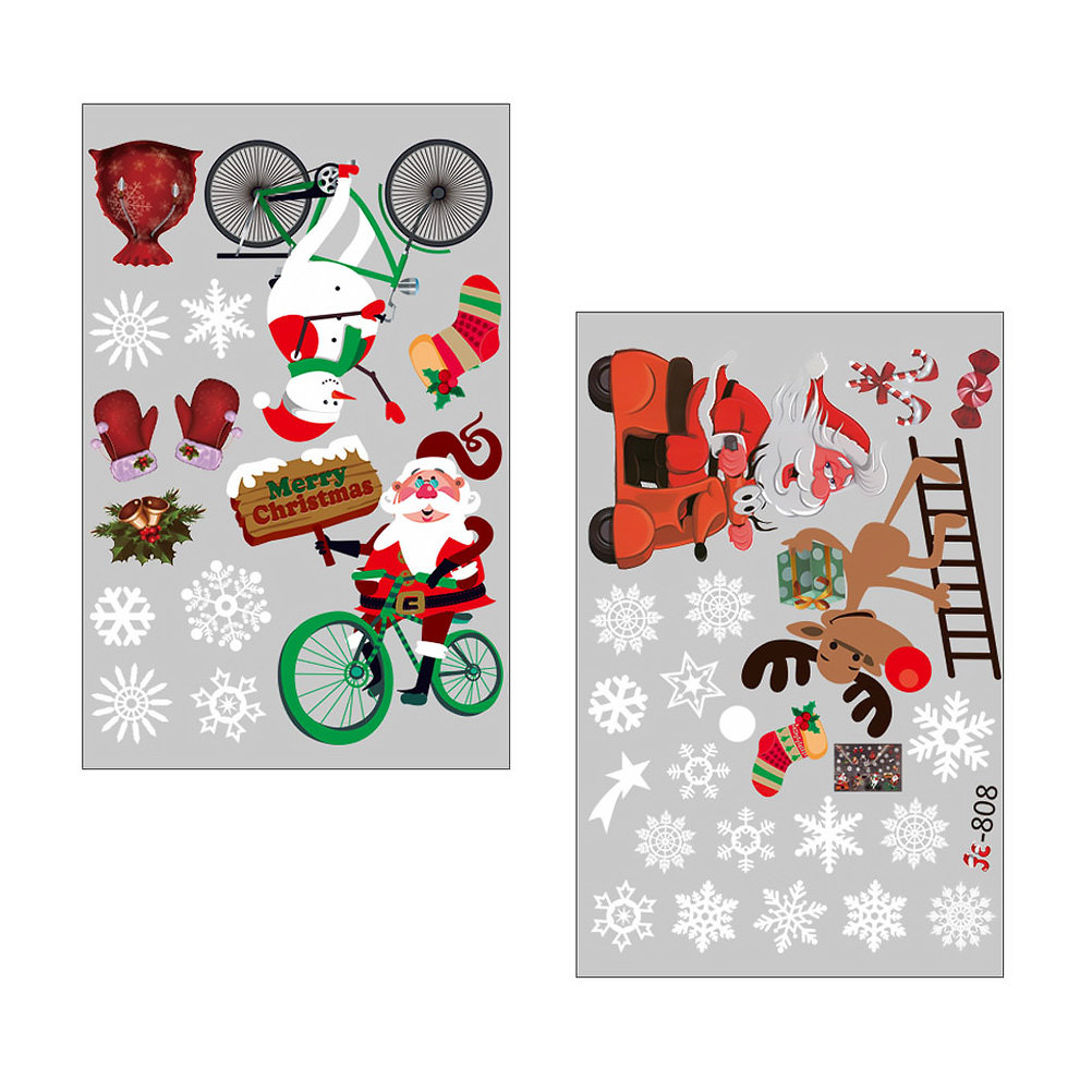 Venster Winter Sticker Scène V - Snowflake Window Decal recensie en prijs
