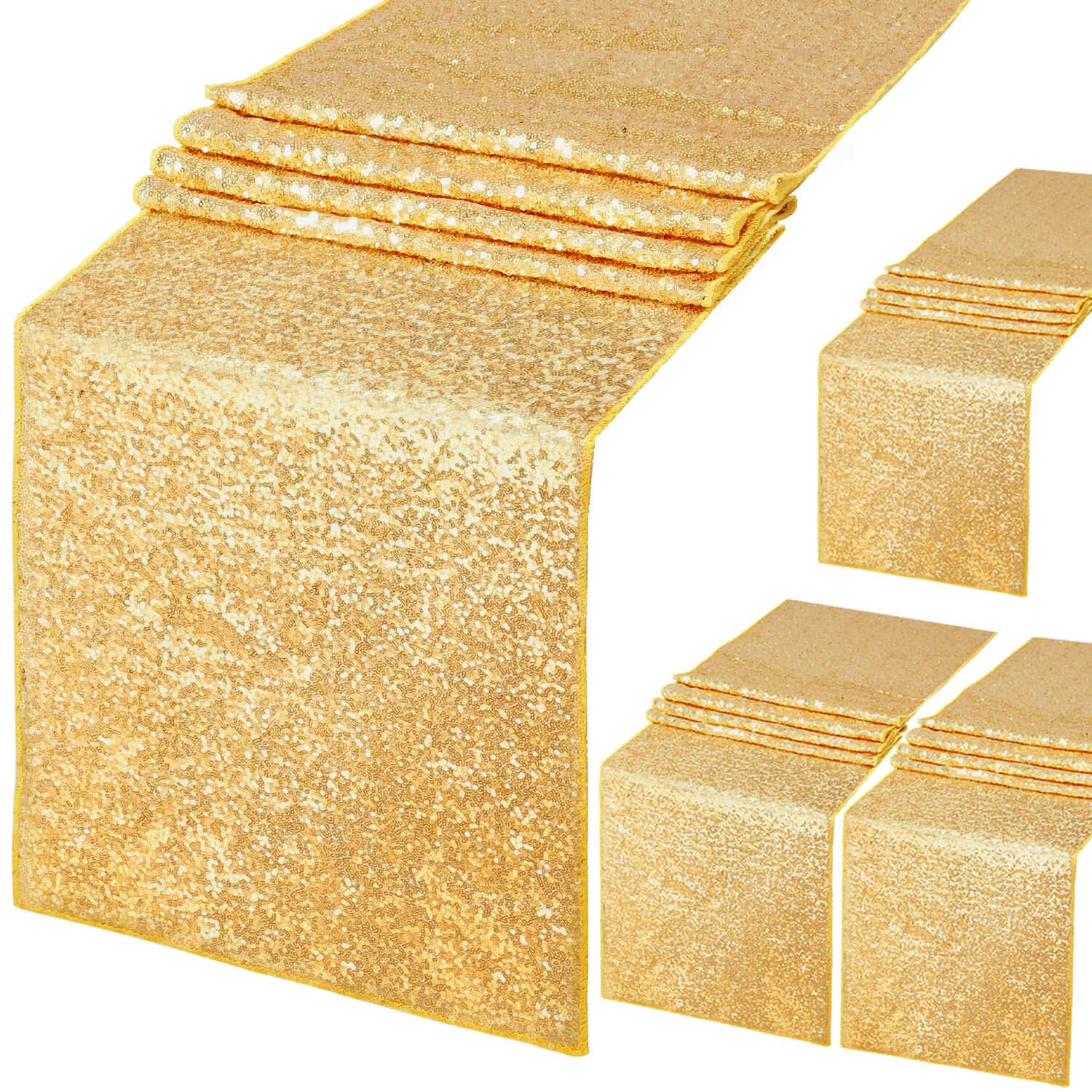 4 stuks glitter pailletten taf - Christmas Table Runner recensie en prijs