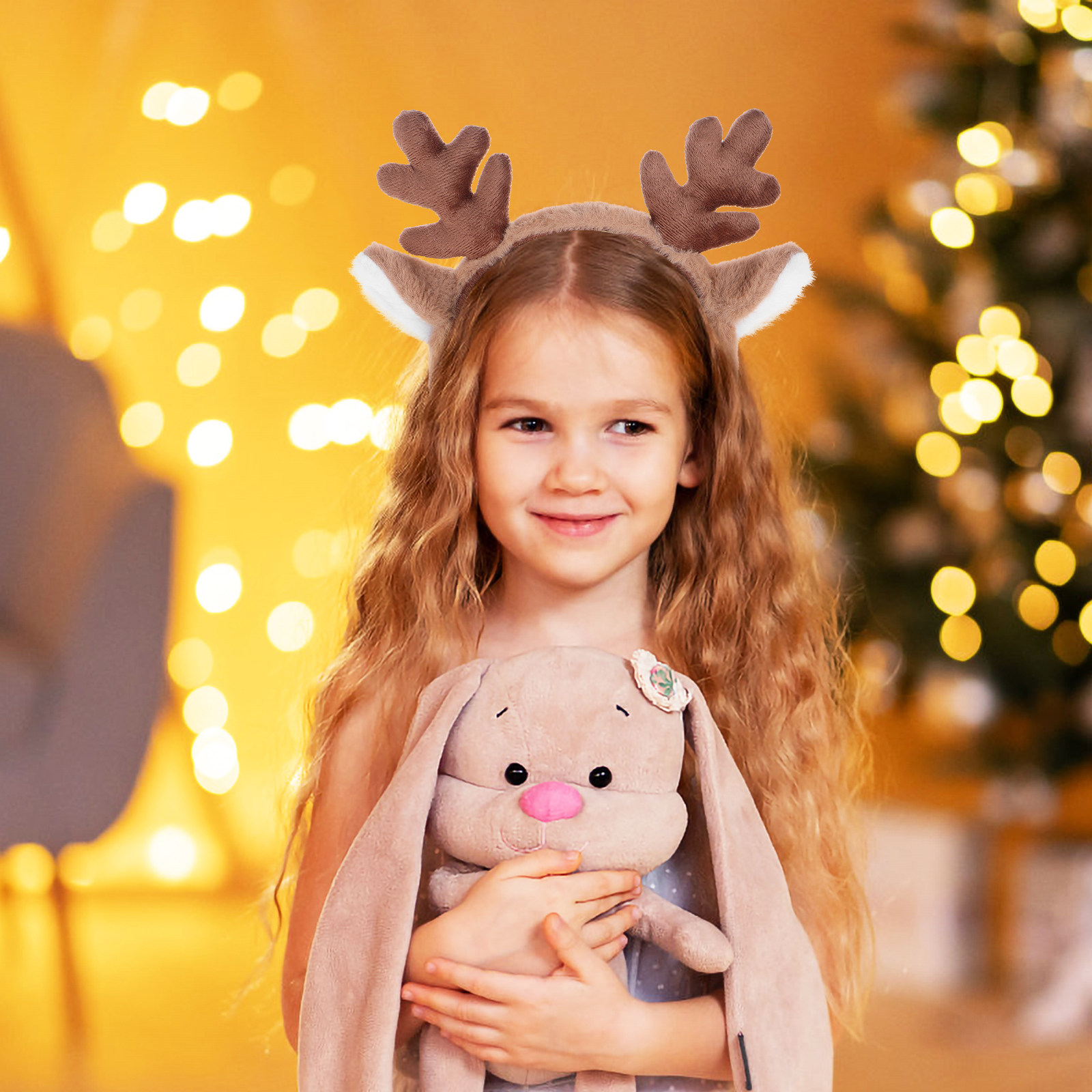 Kersthoofdband met rendiergewe - Reindeer Antlers Headband recensie en prijs
