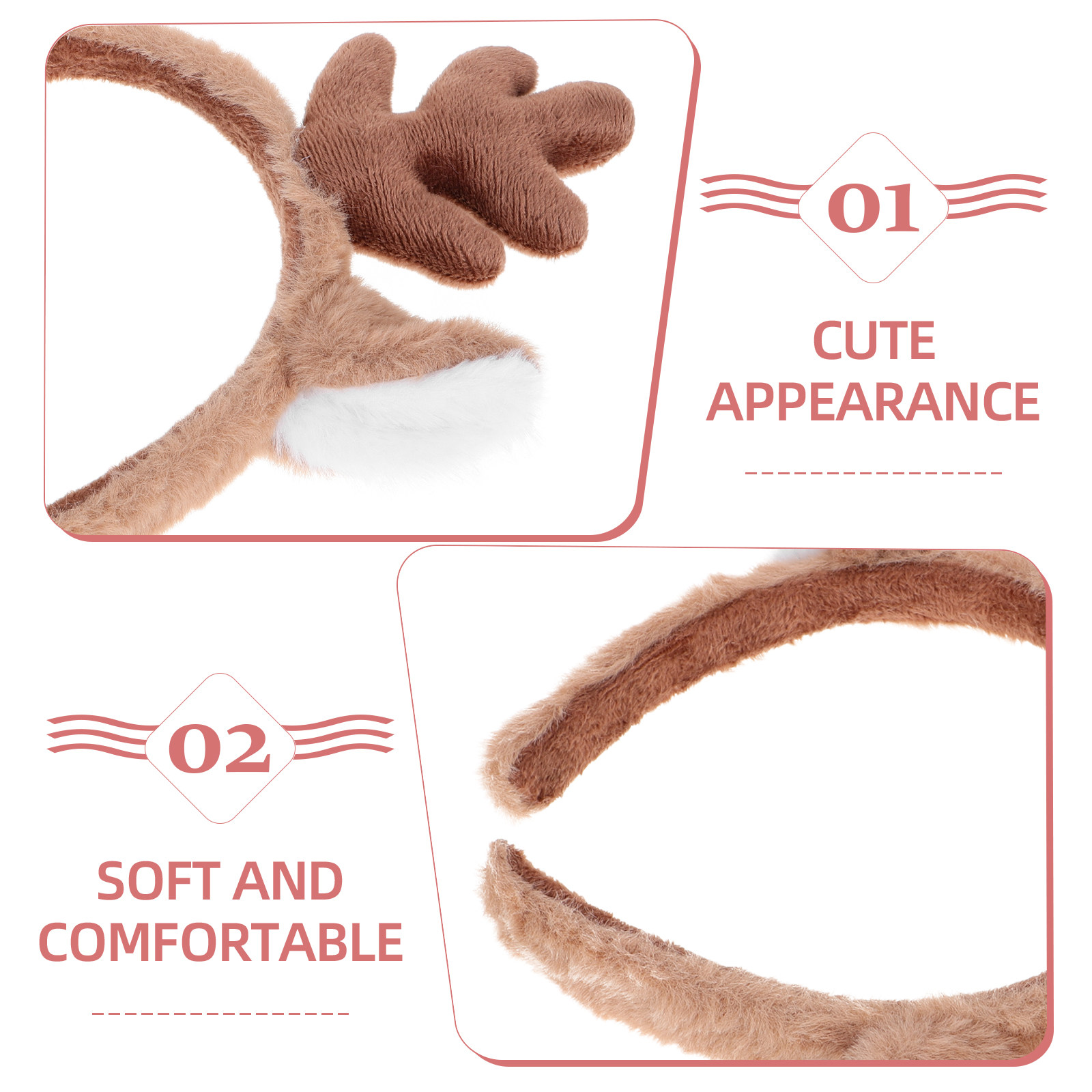Kersthoofdband met rendiergewe - Reindeer Antlers Headband recensie en prijs
