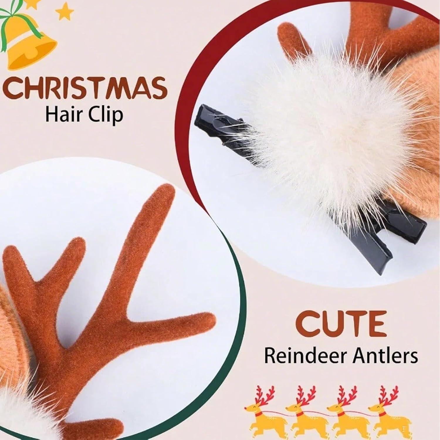 1/2Pairs Kleine Hertenoren Gew - Reindeer Antlers Headband recensie en prijs